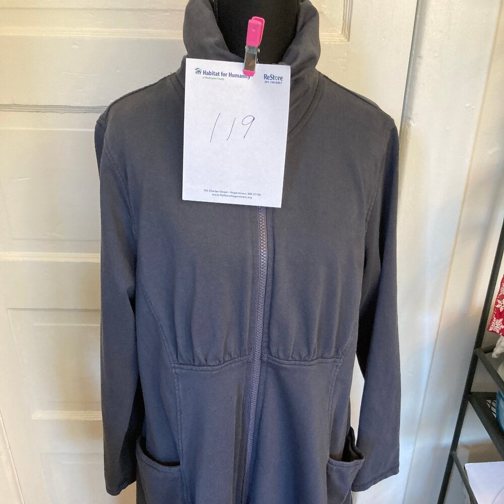 119 CMC Full Front Zip Jacket/Dress Size L EUC